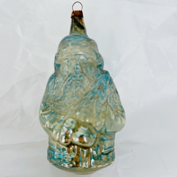 Antique Santa Claus Belsnickle Nikolaus Christmas Ornament Blown Glass 1930’s - Picture 5 of 7